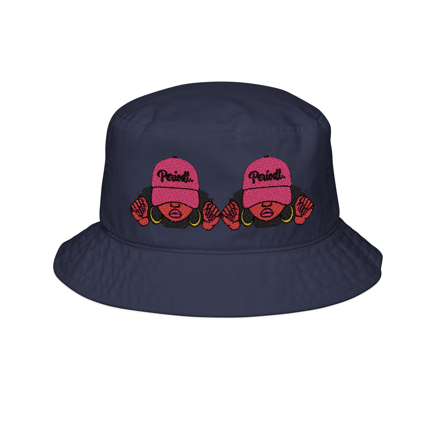 Embroidered Floral Bucket Hat, Trendy Sun Hat, Stylish Summer