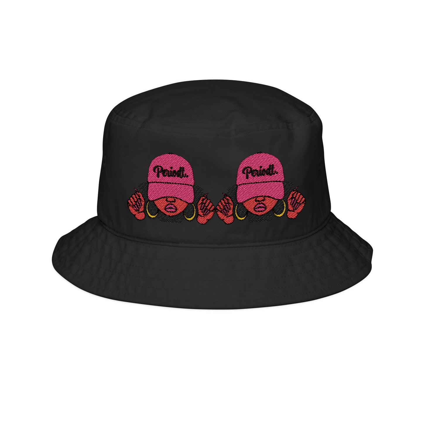 Embroidered Floral Bucket Hat, Trendy Sun Hat, Stylish Summer