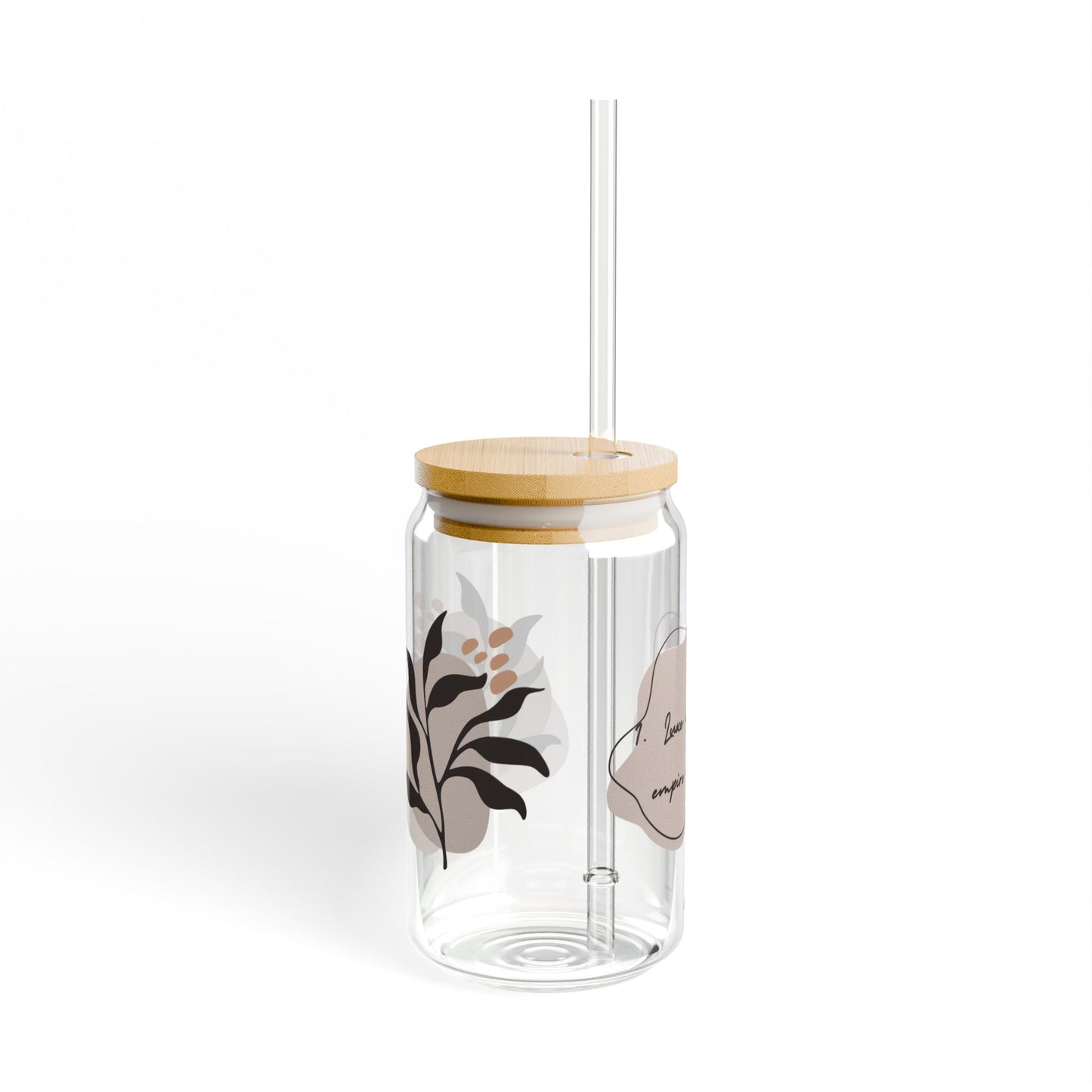 Botanical Sipper Glass, 16oz