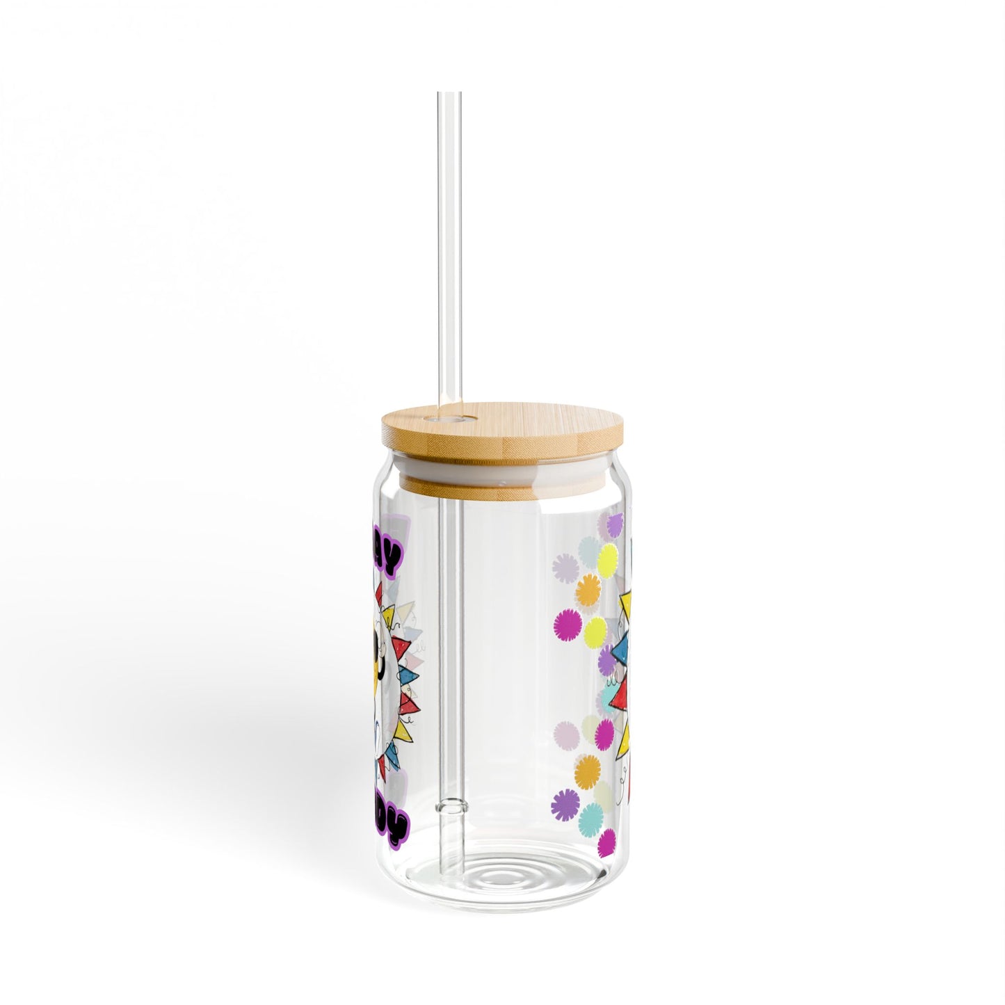 Colorful Friday Ready Sipper Glass