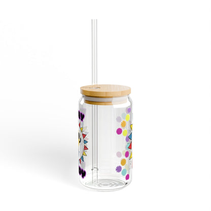 Colorful Friday Ready Sipper Glass